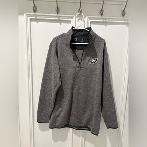 Philadelphia Eagles  XL Charcoal Zip-Up Sweater NFL Football Fan Apparel